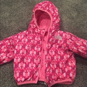 The North Face reversible 3-6 month jacket